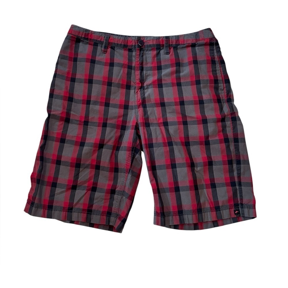 Tony Hawk Men’s Shorts Windowpane Plaid Print Skateboard Size 36